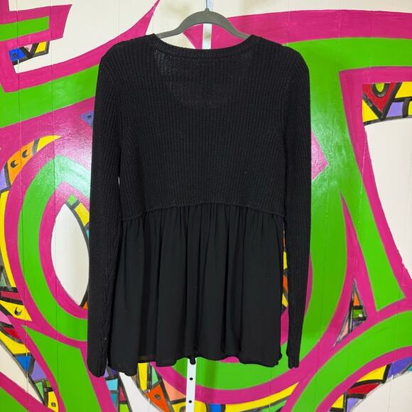 Self Esteem, Black Knit Top with Flowy Bottom half. Size XL. Excellent cond! - Picture 6 of 6